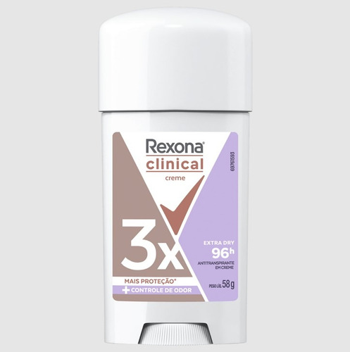 Rexona Clinical Extra Dry Creme 58g - Woman Extra Seco