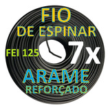 Kit Com 7 Fio De Espinar Isolado Fei 125 Arame Reforçado 