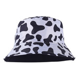 Gorro De Pescador Con Estampado De Vaca  Diseño De Animal Di