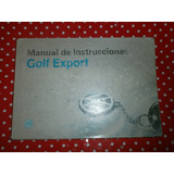 Golf Export Manual De Instrucciones Volkswagen 