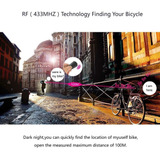 Luz De Cola Inteligente Para Bicicletas Antusi, Con Alarma D