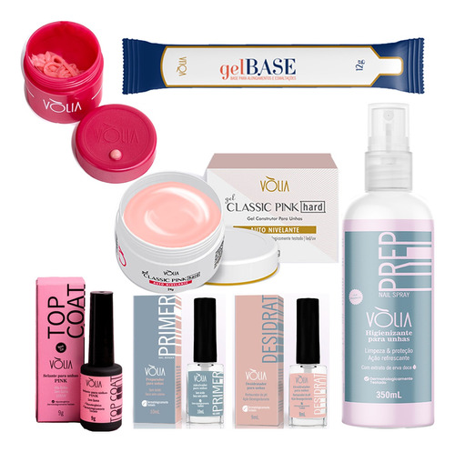 Kit Volia Completo + Prep + Desidrat + Primer + Top E Brinde