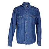 Camisa Demin Tradicional Jean Azul Security Oregon