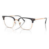 Lentes Ray Ban Rx7216 8322 New Clubmaster Dark Grey Rosegold