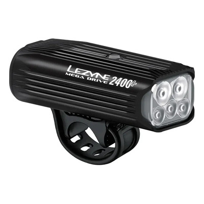 Lámpara De Bicicleta Lezyne Mega Drive 2400+ Lúmenes Color Negro | Meses sin interés