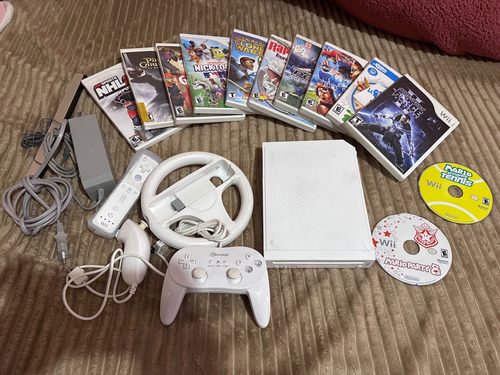 Nintendo Wii Con 12 Juegos Retrocompatible