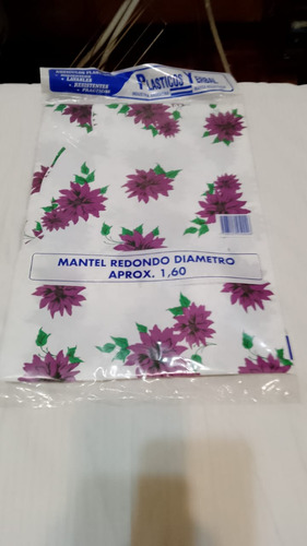 Manteles Plasticos Redondos 1,60 Cm De Diametro Aprox