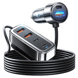 Cargador De Coche Usb C De 6 Puertos De Carga Multiple