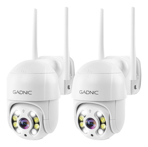 Kit X2 Camaras De Seguridad Inalambrica Wifi Gadnic Full Hd