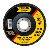 Disco Flap Lixa Resistente 4.1/2 - 1° Linha Zircônio 10pçs