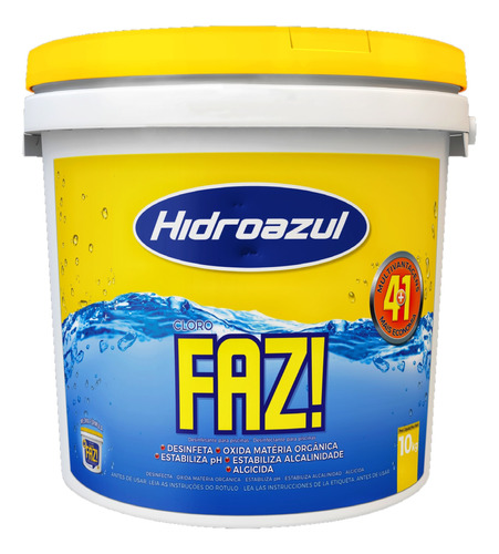 Cloro Hidroazul Faz (10 Kg)(frete Grátis Sul E Sudeste)