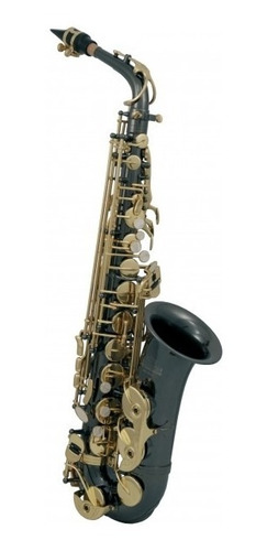 Roy Benson As-202k Saxofon Alto Eb Negro Laqueado Laton 