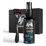 Produto Para Crescimento Barba Cabelo Tônico + Derma Roller