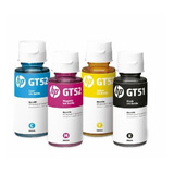 Kit 4 Botellas Tinta Originales  Gt51 Gt52 Para Hp Gt-5820 