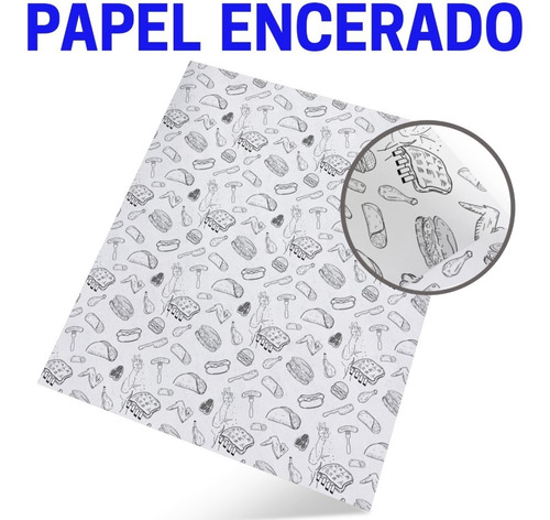 1000 Hojas 30x30 Papel Grado Alimenticio Encerado Cuadros