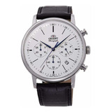 Reloj Orient Classic Para Hombre Con Esfera Blanca Rakv...