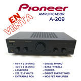 Amplificador De Sonido Pioneer A-209, Impecable Estado! 