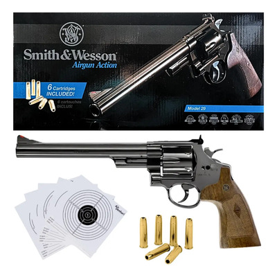 Smith Wesson M29 6 Rondas Bbs 4.5mm Co2 Xchws C Café