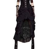 Falda Larga Gótica Steampunk De Moda Para Mujer 8485 [u]