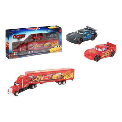 Set De Cars 3pcs Coches De Juguete Metal Carritos De Rayo Mcqueen Con Trailer Cars Regalos Para Niños, Regalos De Cumpleaños | Meses sin interés