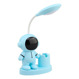 Lampara Velador Astronauta Led Usb Infantil Portalapiz Mesa