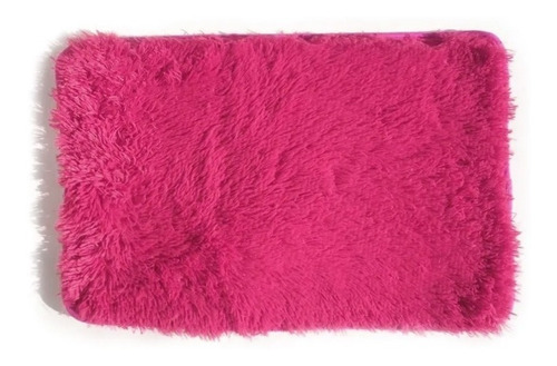 Alfombra Nordica Sintetica Habitacion Cama Pie Rosa Chicle