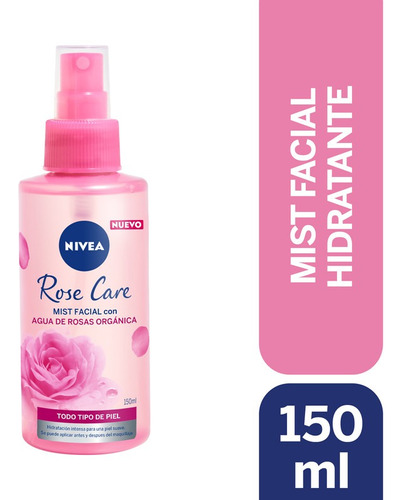 Mist Facial Nivea Refrescante Rose Care 150ml
