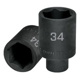 Dado Largo Impacto De 34 Mm Cuadro 1/2'' 6 Puntas 103193