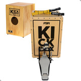 Cajon Bumbo Eletrico Fsa Kick Box Fkb01 Natural Cap Dupla