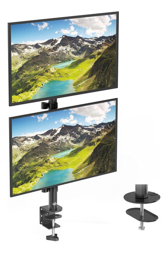 Soporte Vertical Monitor Doble Brazo Alto Ajustable Movible