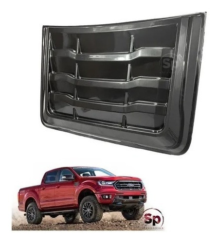 Toma De Aire Cofre Negro Mate Ford Ranger 2013-2020 Abs