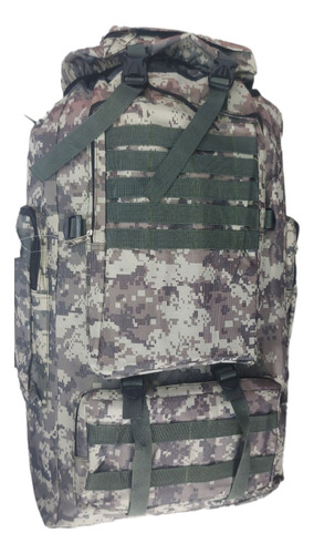 Morral Maleta Camping Camuflado 70 - 75 Litros