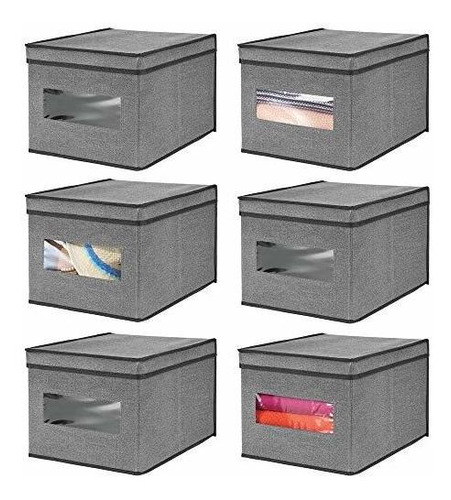 Mdesign Caja Organizadora De Almacenamiento Apilable De Tela