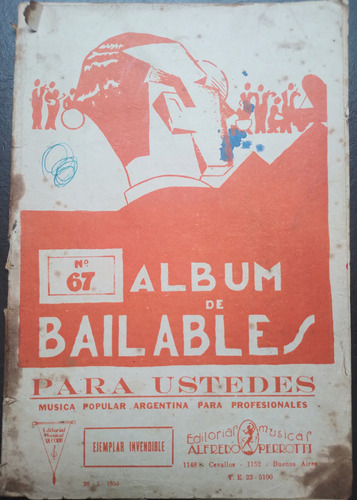 Partitura De Piano- Album De Bailables - N° 67 - 