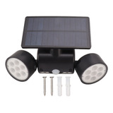 Lámpara Solar De Doble Cabezal Para Exteriores, 30 Led, Sens