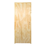 Puerta Placa Pino 80cm X 2,00mts Marco Madera 7 Cm- Maderwil