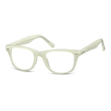 Gafas Montura Wayfarer Blanco Transparente Para Formu Cp173 