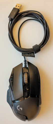 Mouse Logitech G502 Hero 11 Botones Gamer Rgb Cable Negro