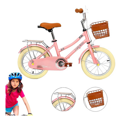 Bicicleta Paseo Infantil Alemine R20 Rosa Canastilla Rodado 20 Pulgadas | Meses sin interés