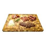 Tabua Carne Churrasco Grande Teca 58,5cm X 38cm Grossa