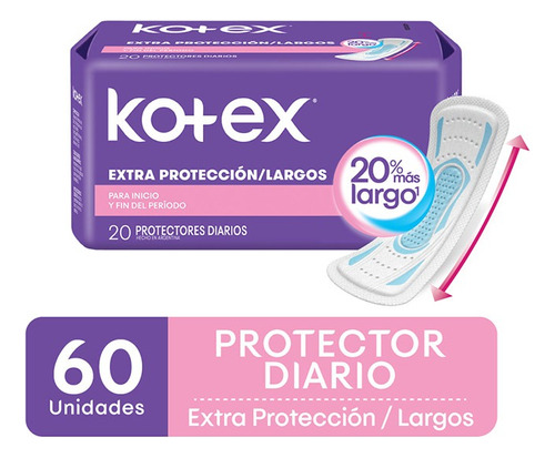 Protector Diario Kotex Cuidado Diario Multiestilo X 60 Un