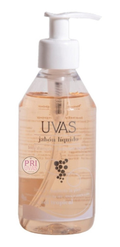 Jabon Liquido 250ml Sol Tropical (coco) Uvas Cosmeticos