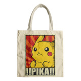 Bolsa Morral Tela Tote Bag Pikachu Vintage Kawaii Cute Japón