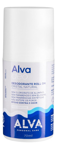 Desodorante Roll On Cristal S/ Perfume 60 Ml Alva Importado