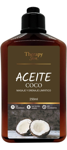 Aceite Corporal De Masajes Coco 250 Ml Therapy Cosedeb