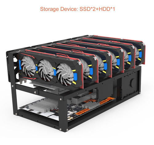 Soporte Para Tarjetas Gráficas 6 Gpu 4 Ventiladores