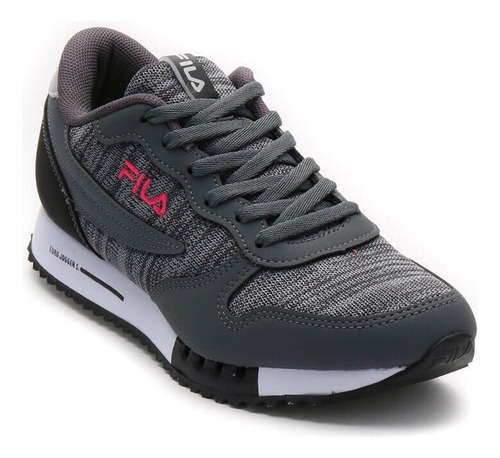 Zapatillas Fila Euro Jogger Mujer Gris Fucsia Negro