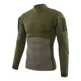 A Hombres Militar Camisa De Combate Táctica Casual Suéter