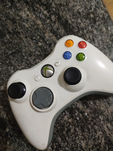 Controle Xbox 360 White Edition Original Microsoft Sem Fio 