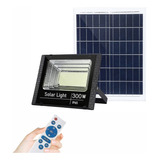 Lampara Solar Reflector Exteriores De 300w Control Remoto 